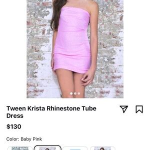 Katie J Rhinestone Tube Dress